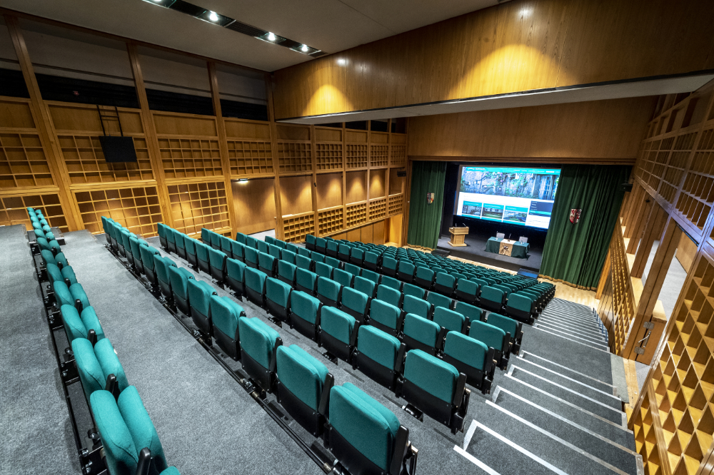 Queens' College awards theatre
